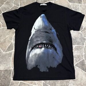 Black Shark Printed Oversized Cotton T-Shirt